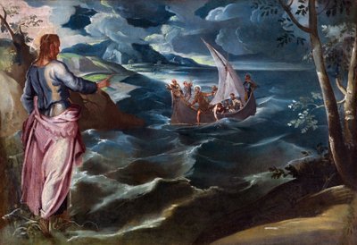 Cristo en el mar de Galilea de Tintoretto